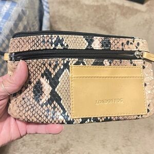 London Fog Snake Print Wristlets